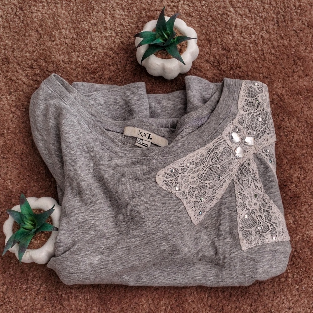 Slate Grey Forever21 Sweater